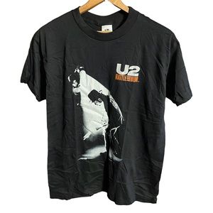 NOS Vintage U2 Rattle And Hum Shirt 1988 Single Stitch L Great Southern USA VTG